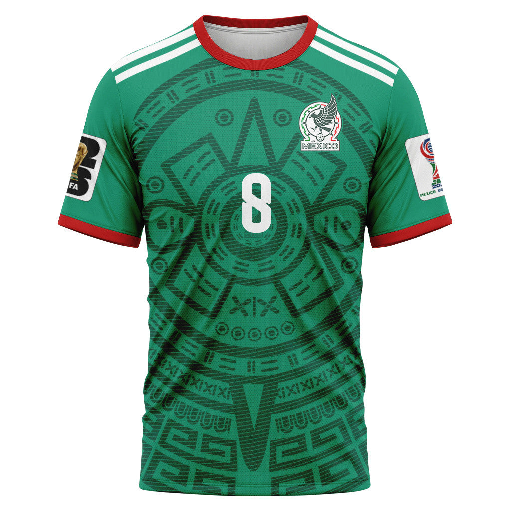 Carlos Rodr?guez 8 AOP T-Shirt 2026 World Cup Mexico Home