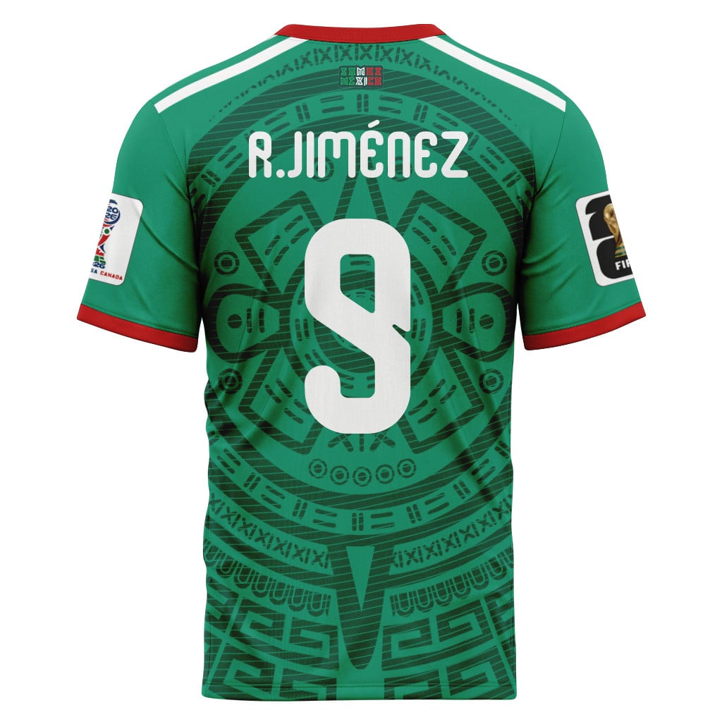 Ra?l Jim?nez 9 AOP T-Shirt 2026 World Cup Mexico Home