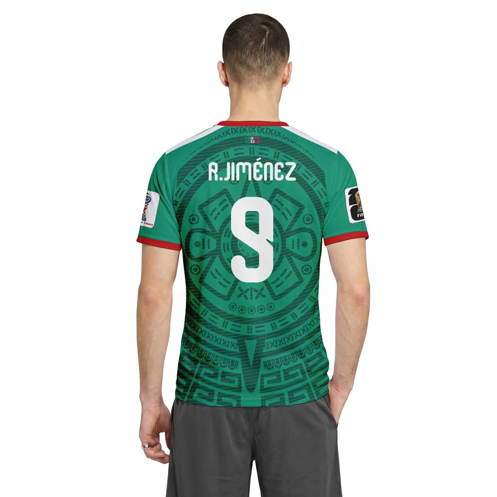 Ra?l Jim?nez 9 AOP T-Shirt 2026 World Cup Mexico Home