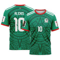 Alexis Vega 10 AOP T-Shirt 2026 World Cup Mexico Home