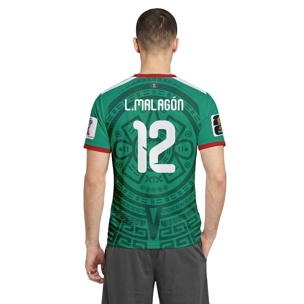 Luis Malag?n 12 AOP T-Shirt 2026 World Cup Mexico Home