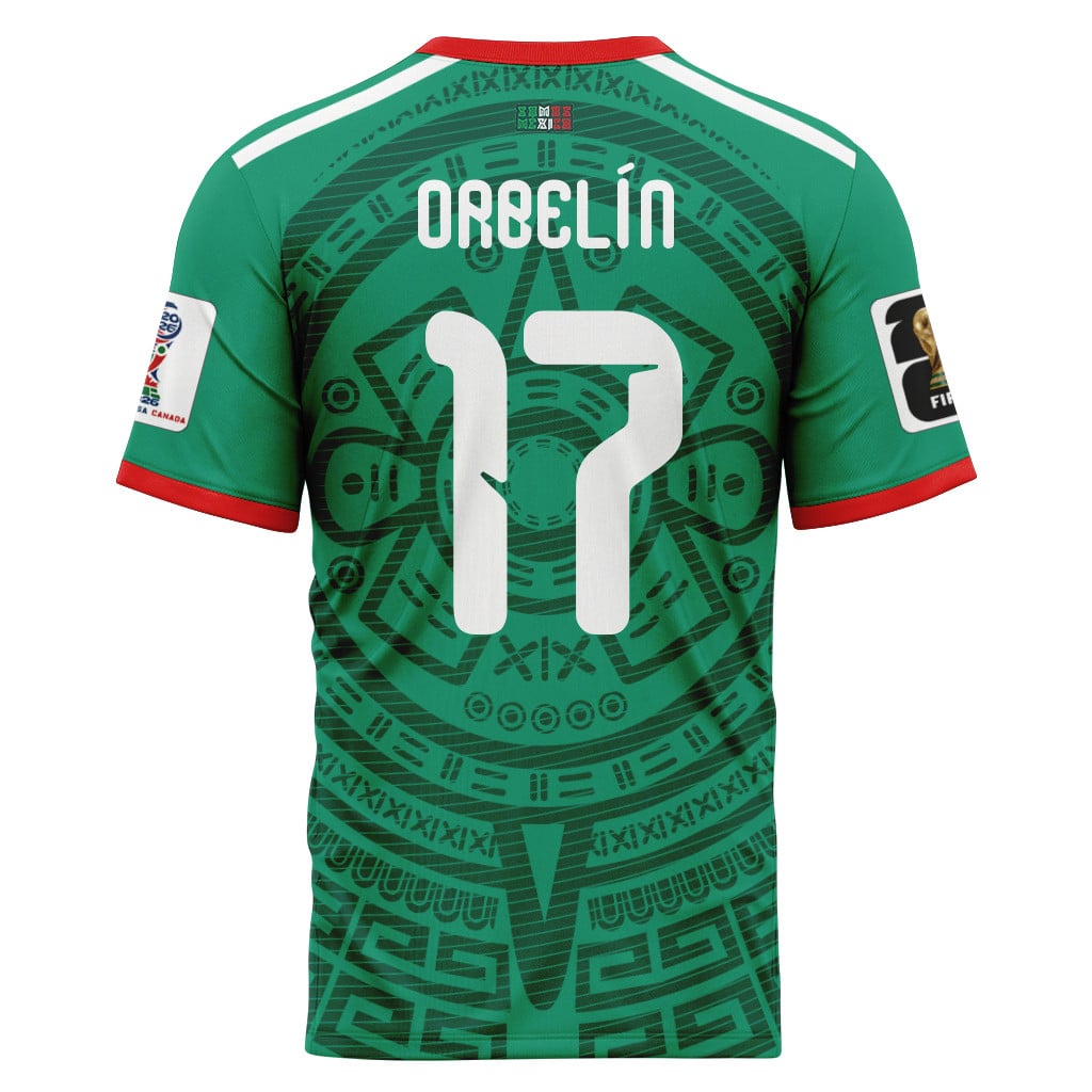 Orbel?n Pineda 17 AOP T-Shirt 2026 World Cup Mexico Home