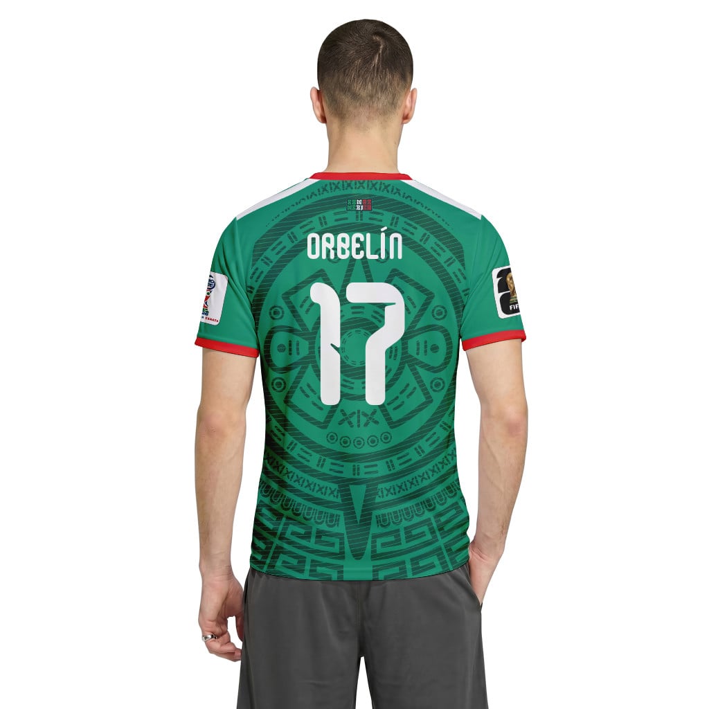 Orbel?n Pineda 17 AOP T-Shirt 2026 World Cup Mexico Home