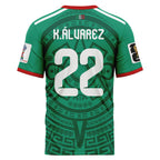 Kevin ?lvarez 22 AOP T-Shirt 2026 World Cup Mexico Home
