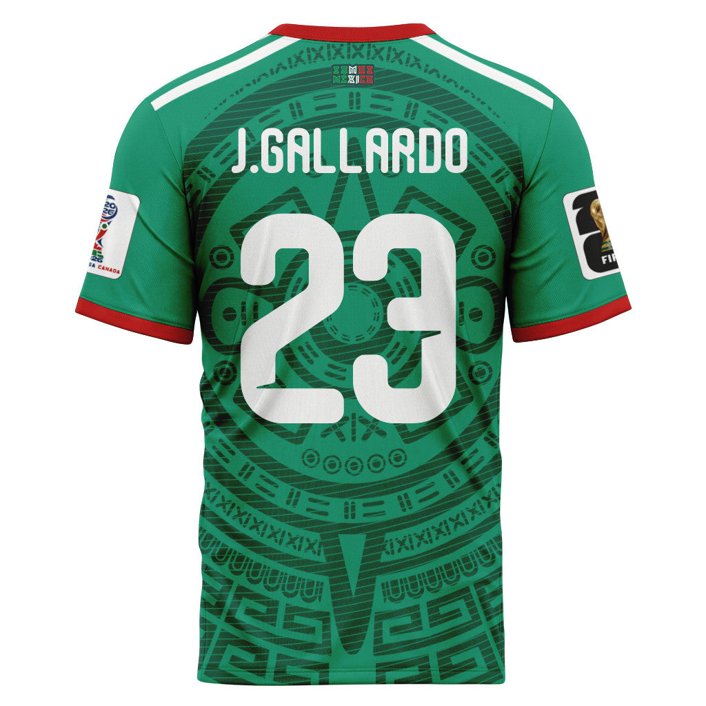 Jes?s Gallardo 23 AOP T-Shirt 2026 World Cup Mexico Home