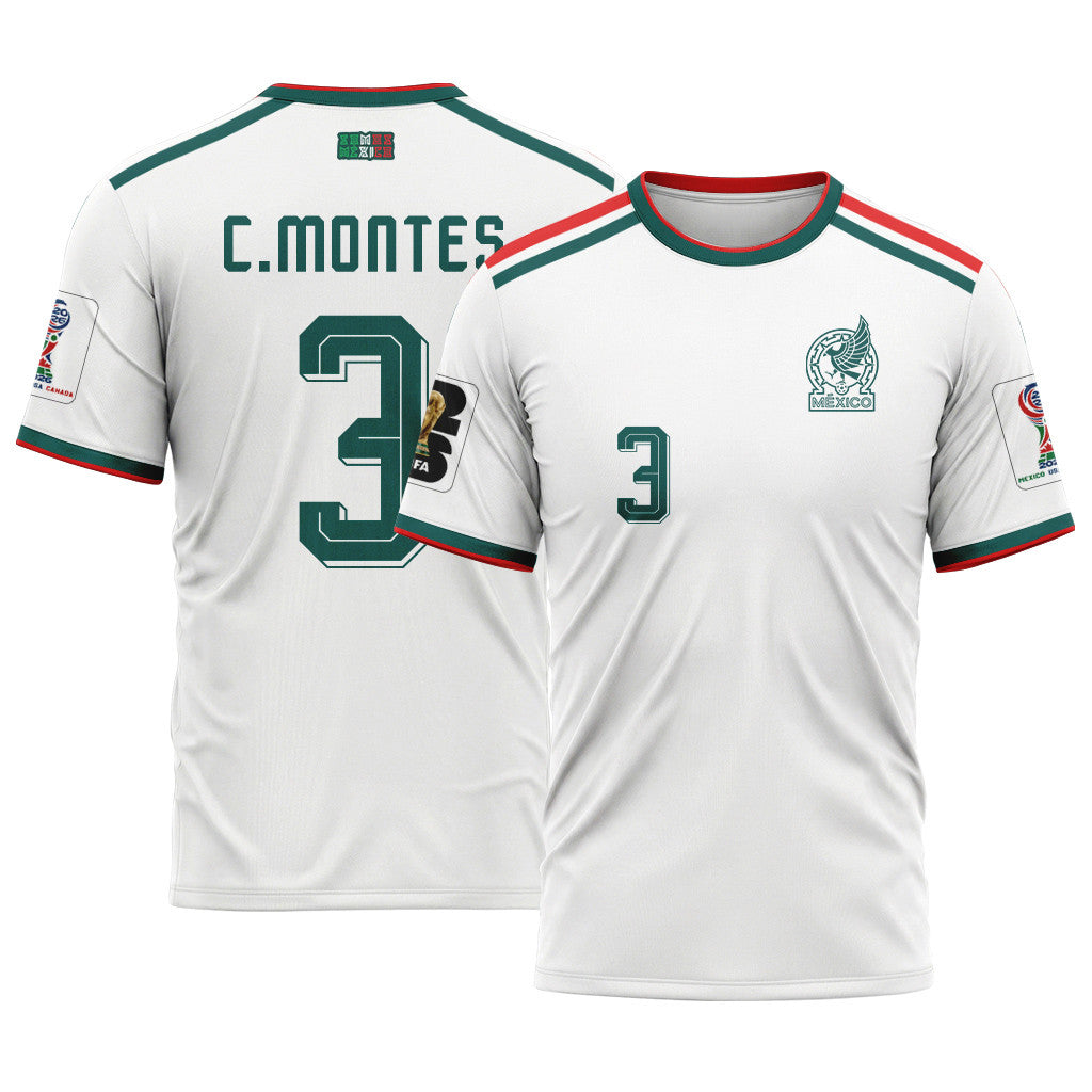C?sar Montes 3 AOP T-Shirt 2026 World Cup Mexico Away