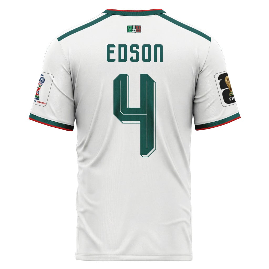 Edson ?lvarez 4 AOP T-Shirt 2026 World Cup Mexico Away