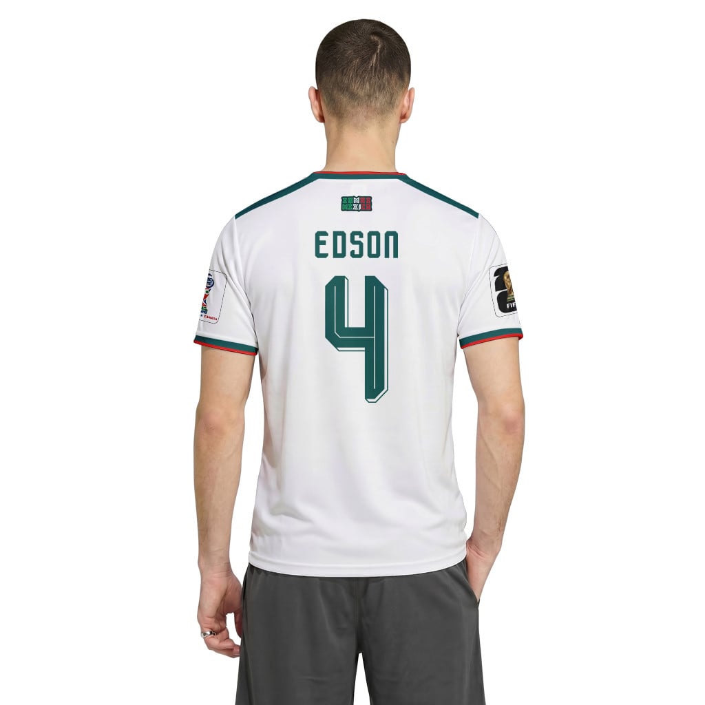Edson ?lvarez 4 AOP T-Shirt 2026 World Cup Mexico Away