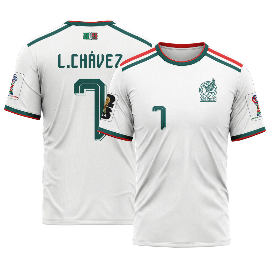 Luis Ch?vez 7 AOP T-Shirt 2026 World Cup Mexico Away