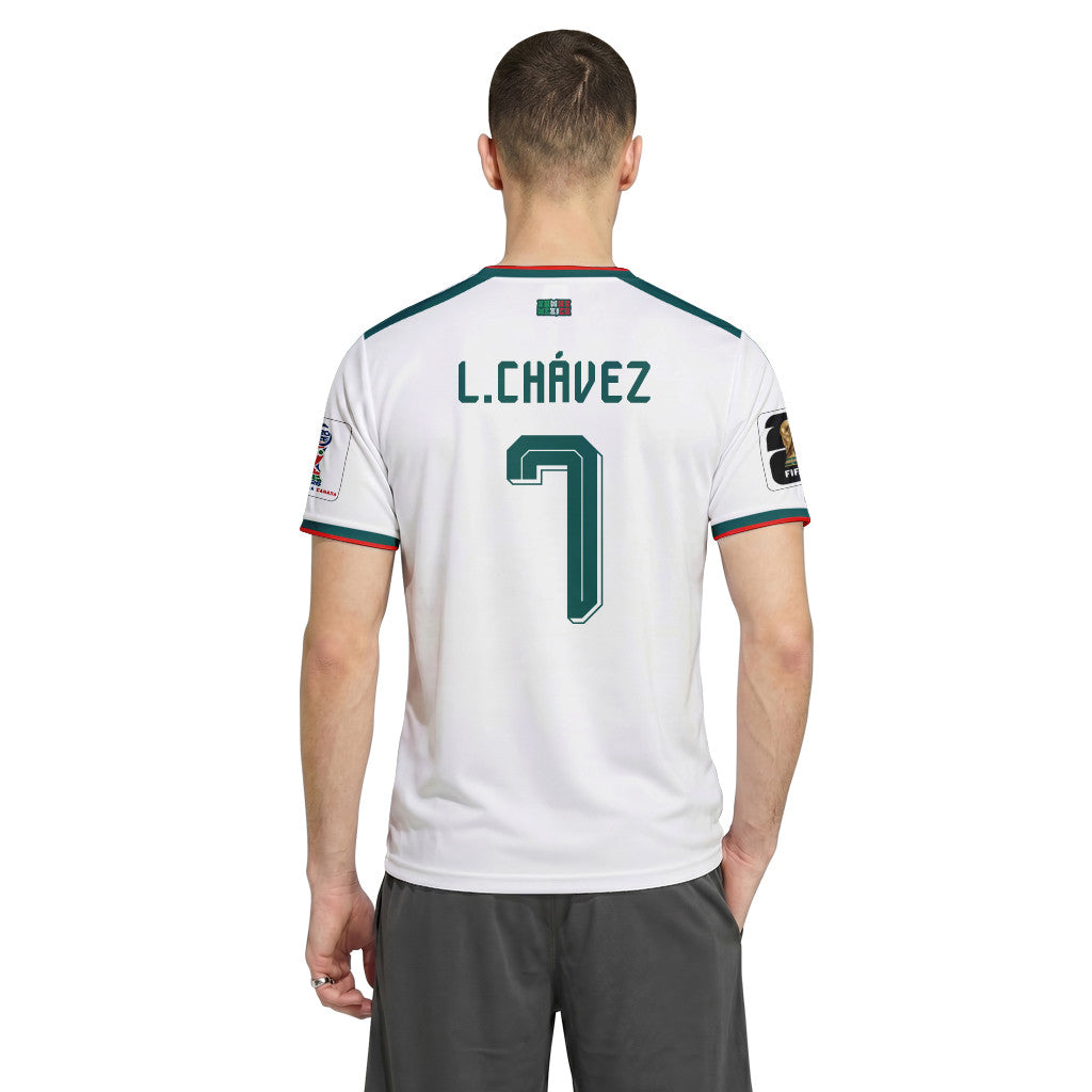 Luis Ch?vez 7 AOP T-Shirt 2026 World Cup Mexico Away
