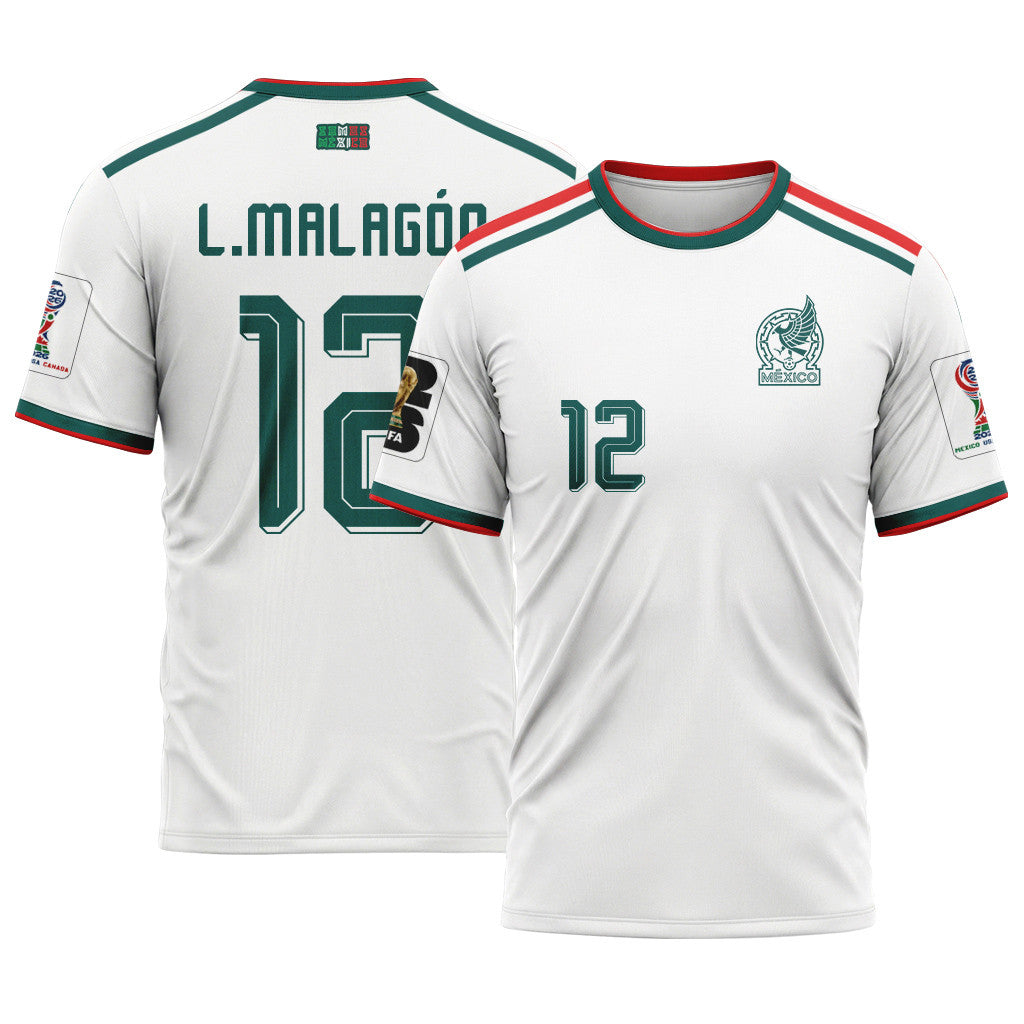 Luis Malag?n 12 AOP T-Shirt 2026 World Cup Mexico Away
