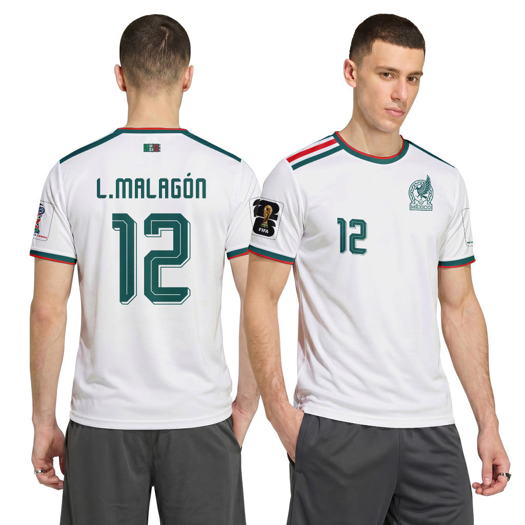 Luis Malag?n 12 AOP T-Shirt 2026 World Cup Mexico Away