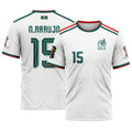 N?stor Araujo 15 AOP T-Shirt 2026 World Cup Mexico Away