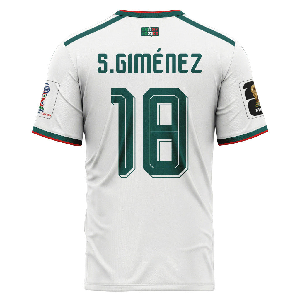 Santiago Gim?nez 18 AOP T-Shirt 2026 World Cup Mexico Away