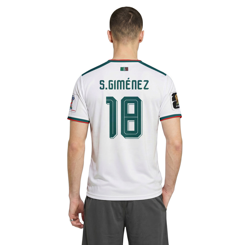 Santiago Gim?nez 18 AOP T-Shirt 2026 World Cup Mexico Away