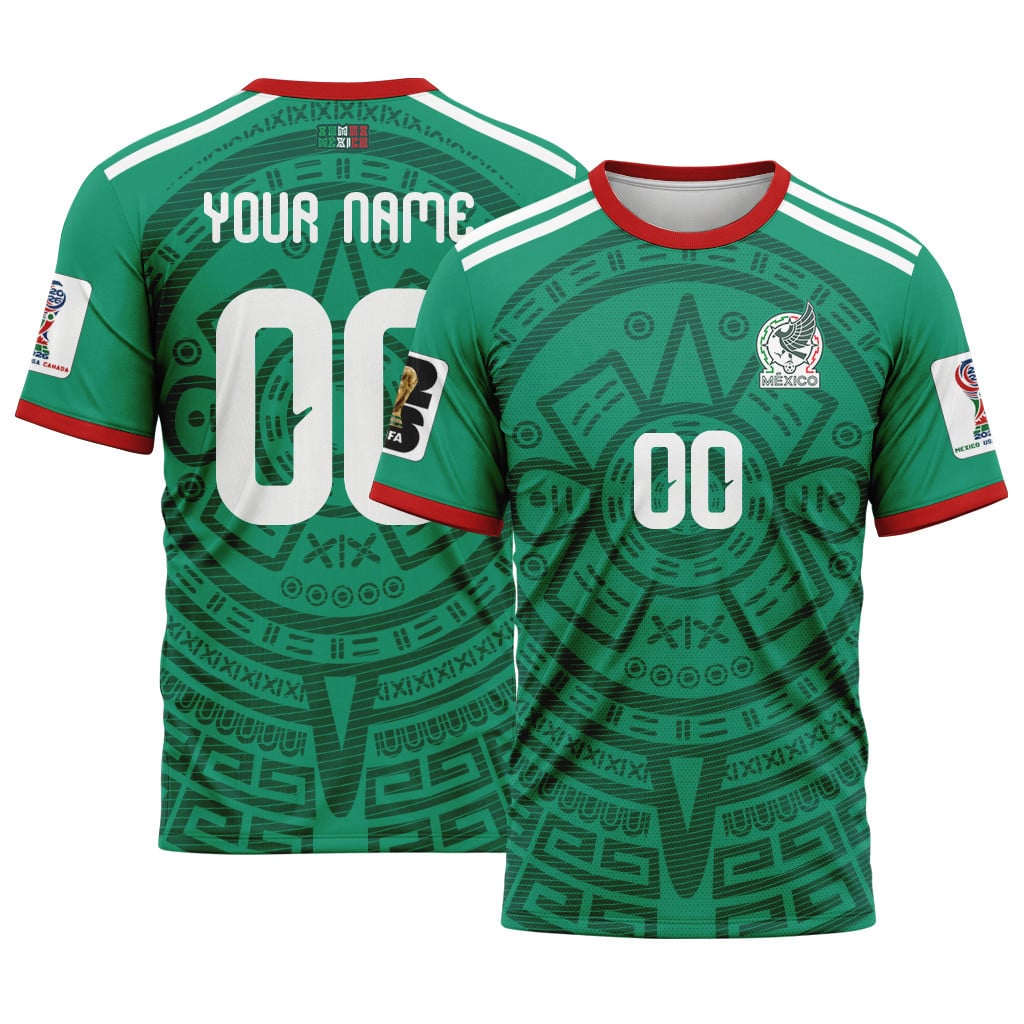Mexico AOP T-Shirt 2026 World Cup Home Personalized