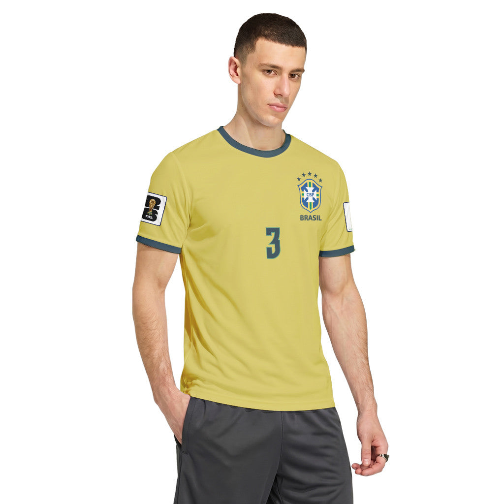 Marquinhos 3 2026 World Cup Brazil Home AOP T-Shirt