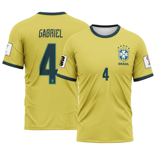 Gabriel 4 2026 World Cup Brazil Home AOP T-Shirt