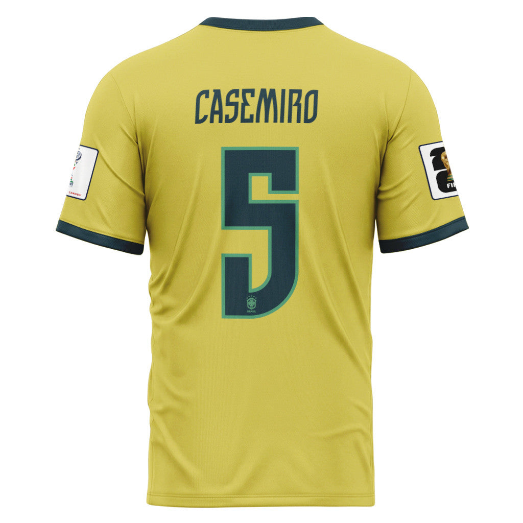 Casemiro 5 2026 World Cup Brazil Home AOP T-Shirt