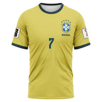 Vini Jr 7 2026 World Cup Brazil Home AOP T-Shirt