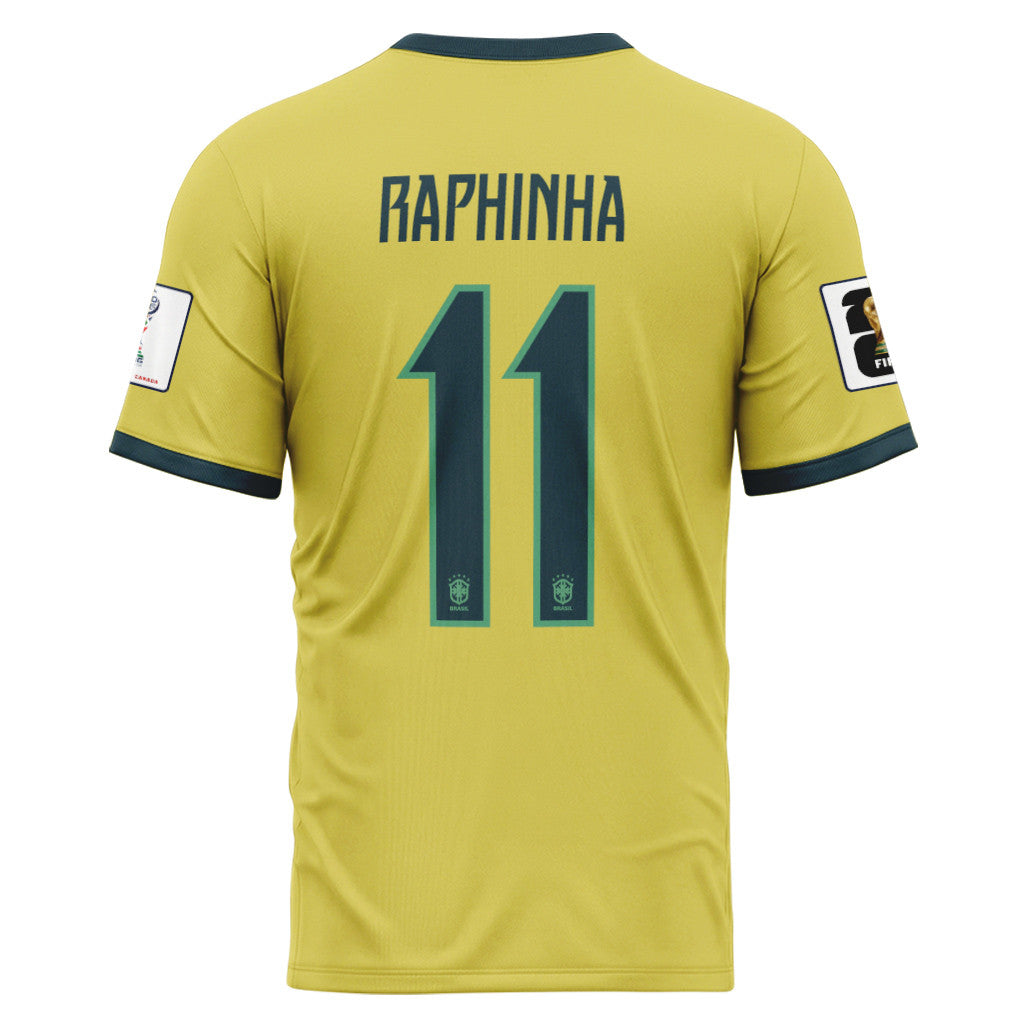 Raphinha 11 2026 World Cup Brazil Home AOP T-Shirt