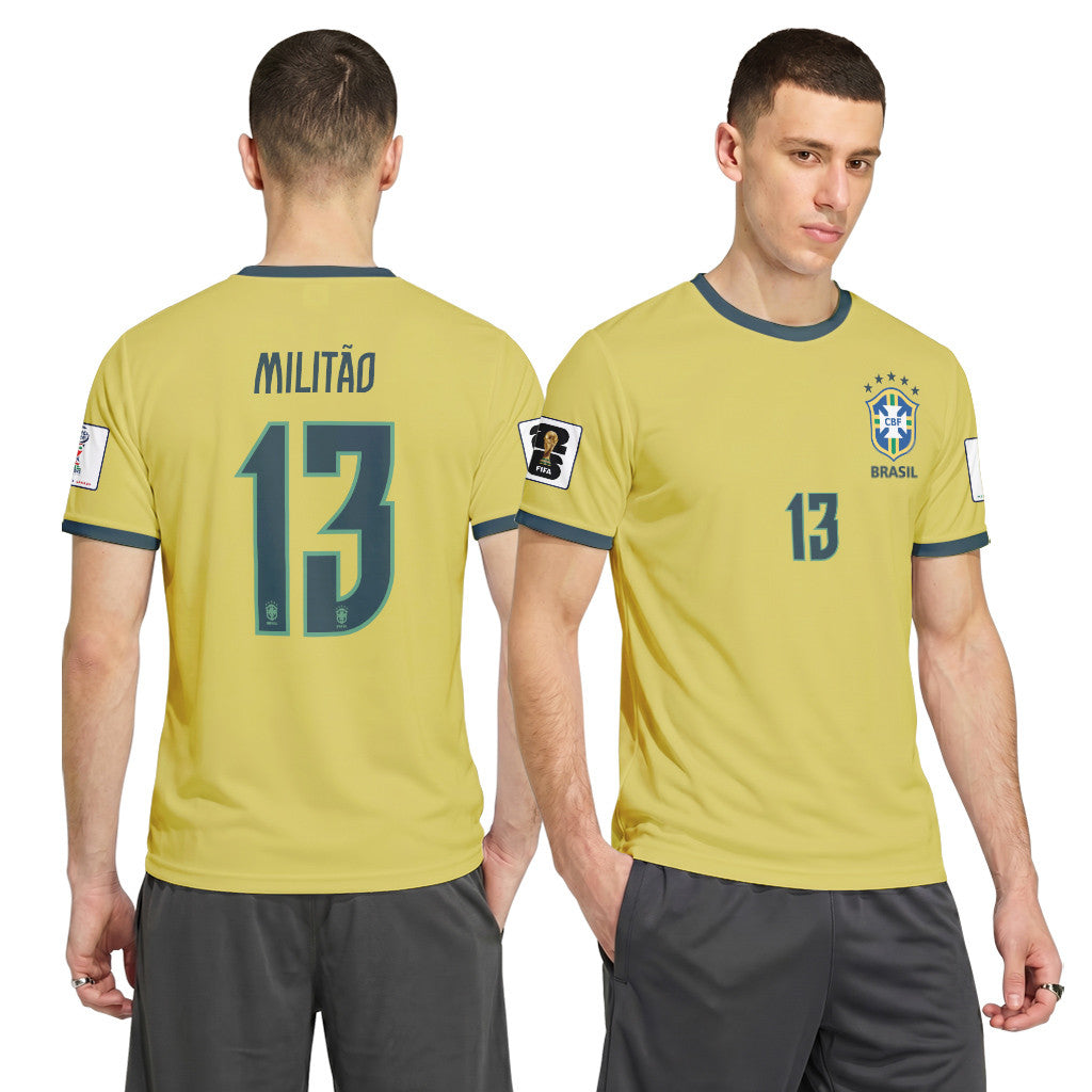Milit?o 13 2026 World Cup Brazil Home AOP T-Shirt
