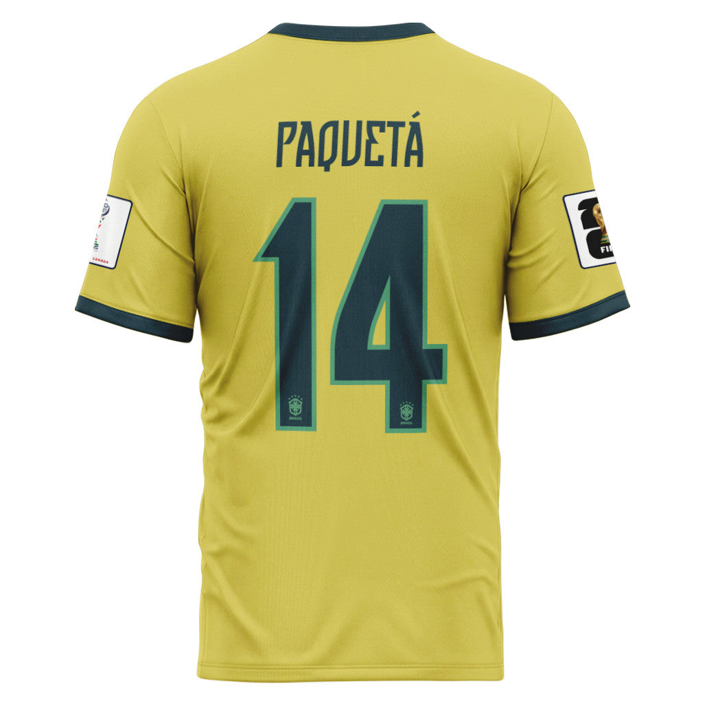 Paquet? 14 2026 World Cup Brazil Home AOP T-Shirt