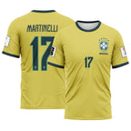 Martinelli 17 2026 World Cup Brazil Home AOP T-Shirt