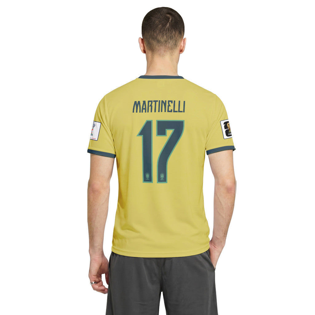 Martinelli 17 2026 World Cup Brazil Home AOP T-Shirt