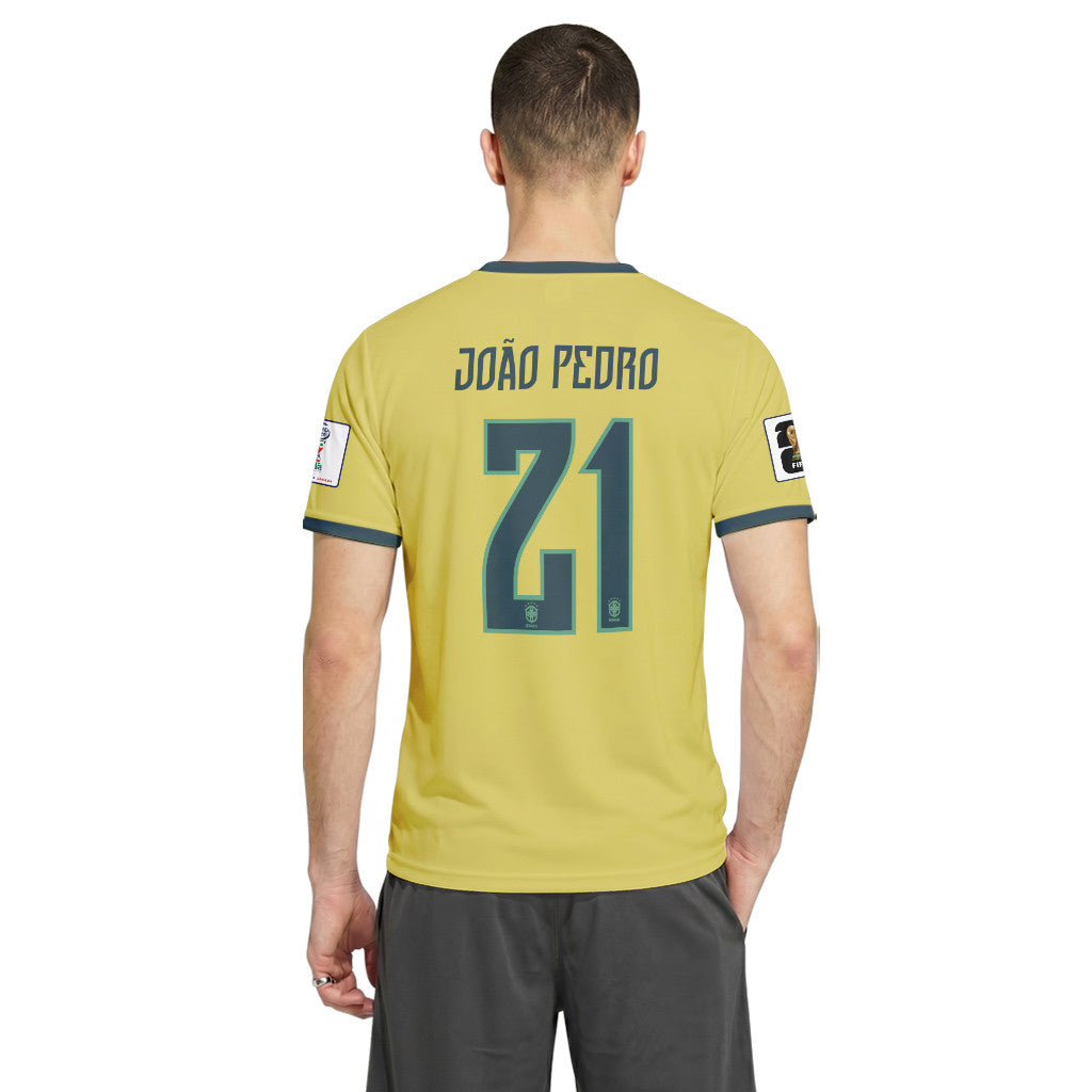 Jo?o Pedro 21 2026 World Cup Brazil Home AOP T-Shirt