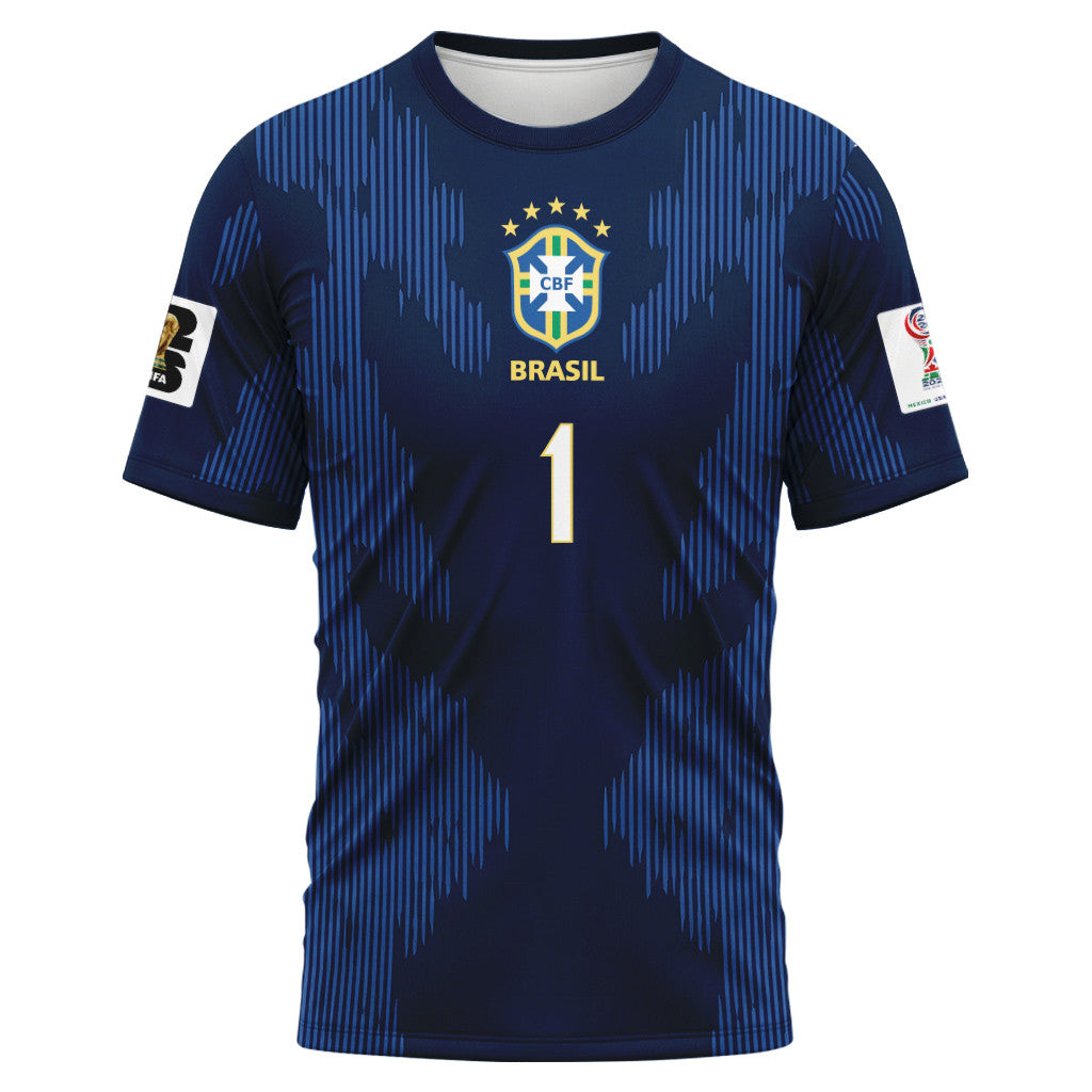 Alisson 1 AOP T-Shirt 2026 World Cup Brazil Away
