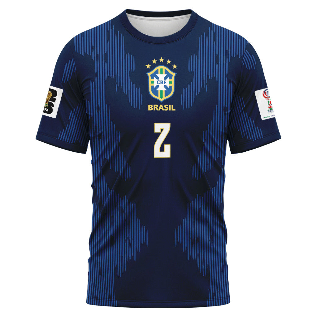 Danilo 2 AOP T-Shirt 2026 World Cup Brazil Away