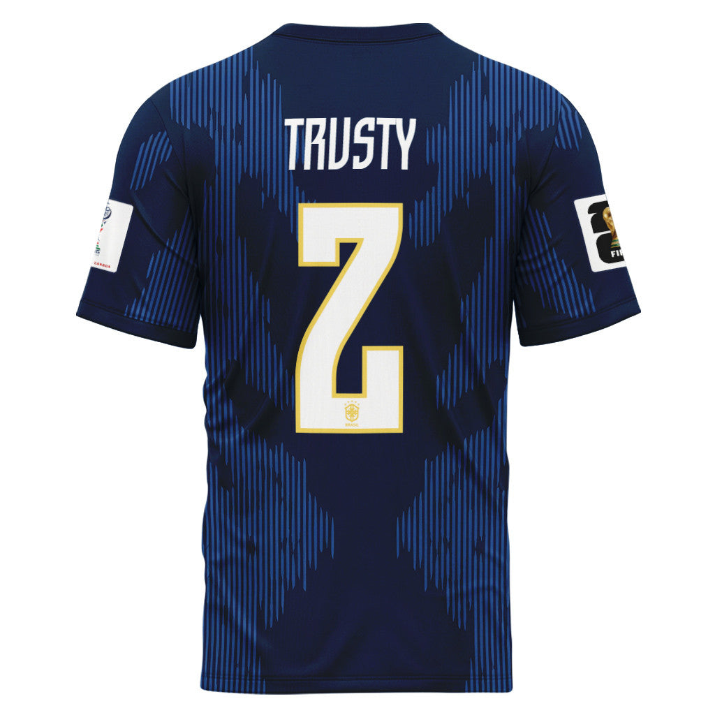 Danilo 2 AOP T-Shirt 2026 World Cup Brazil Away