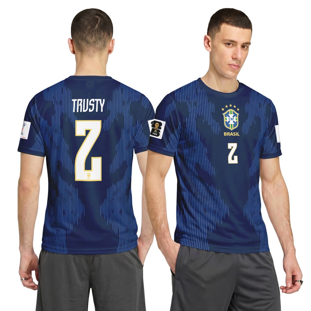 Danilo 2 AOP T-Shirt 2026 World Cup Brazil Away