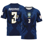 Marquinhos 3 AOP T-Shirt 2026 World Cup Brazil Away