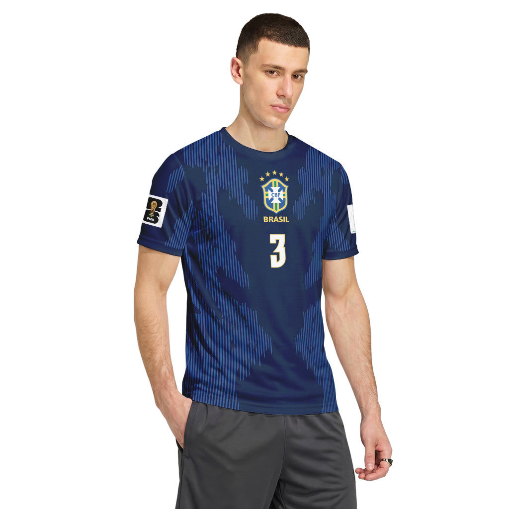 Marquinhos 3 AOP T-Shirt 2026 World Cup Brazil Away