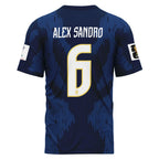 Alex Sandro 6 AOP T-Shirt 2026 World Cup Brazil Away