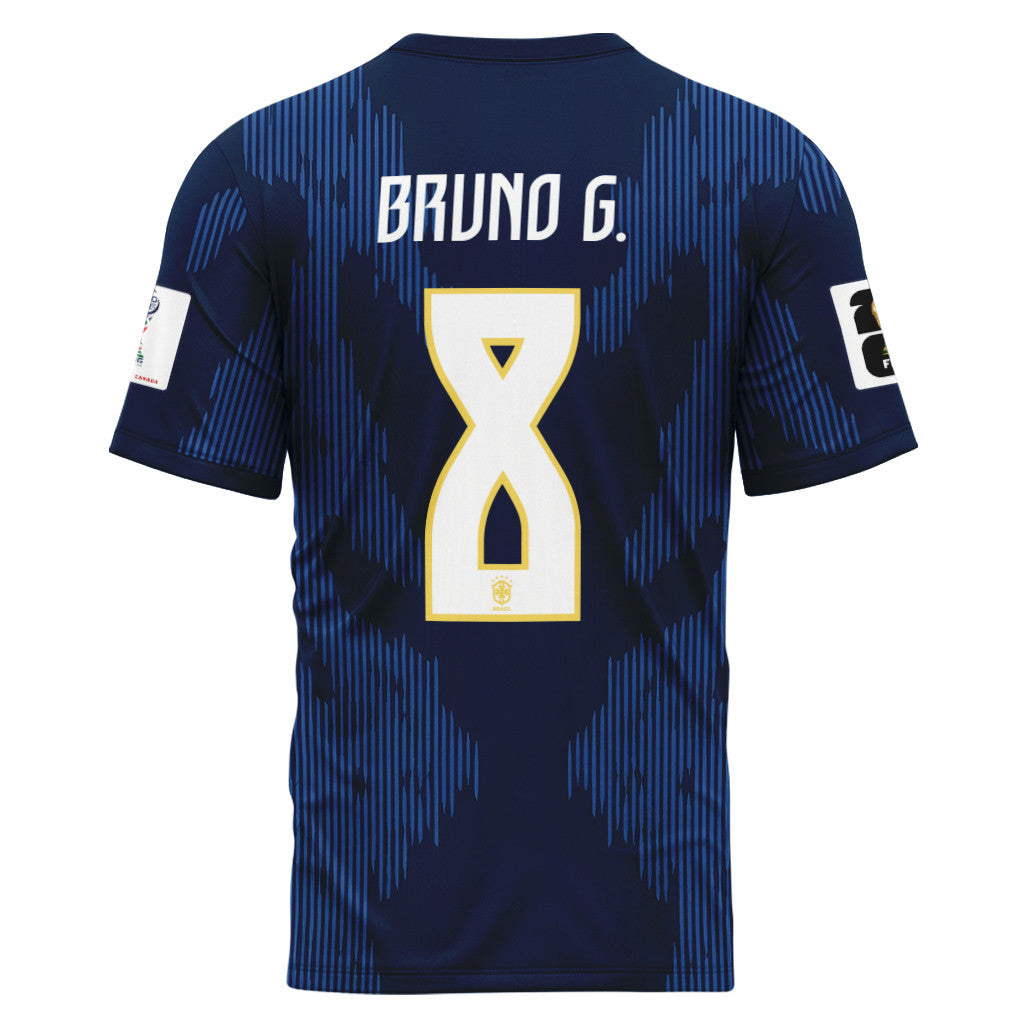 Bruno G 8 AOP T-Shirt 2026 World Cup Brazil Away