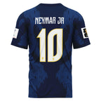 Neymar Jr 10 AOP T-Shirt 2026 World Cup Brazil Away