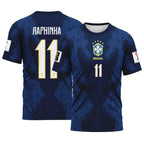 Raphinha 11 AOP T-Shirt 2026 World Cup Brazil Away