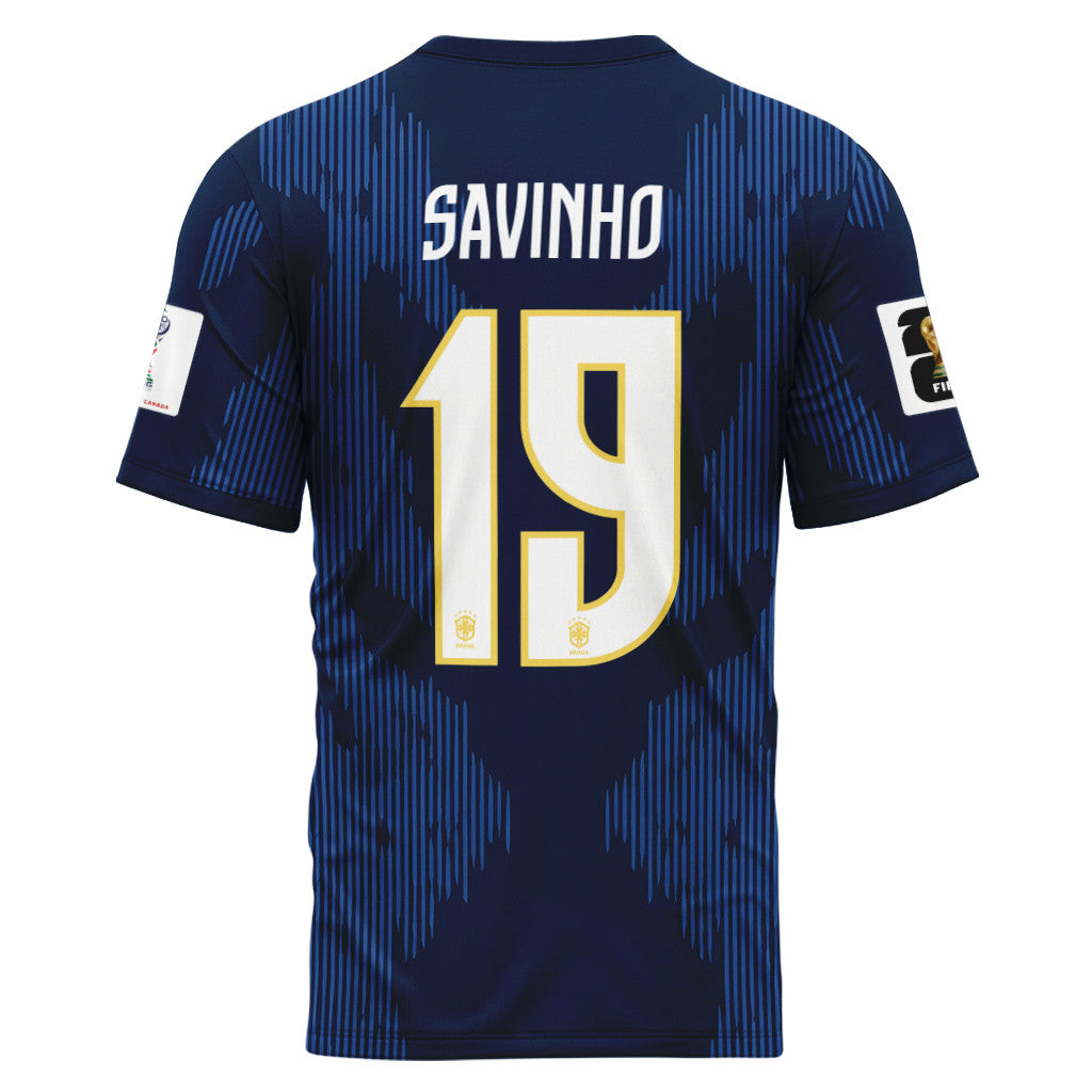 Savinho 19 AOP T-Shirt 2026 World Cup Brazil Away