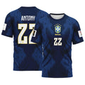 Antony 22 AOP T-Shirt 2026 World Cup Brazil Away