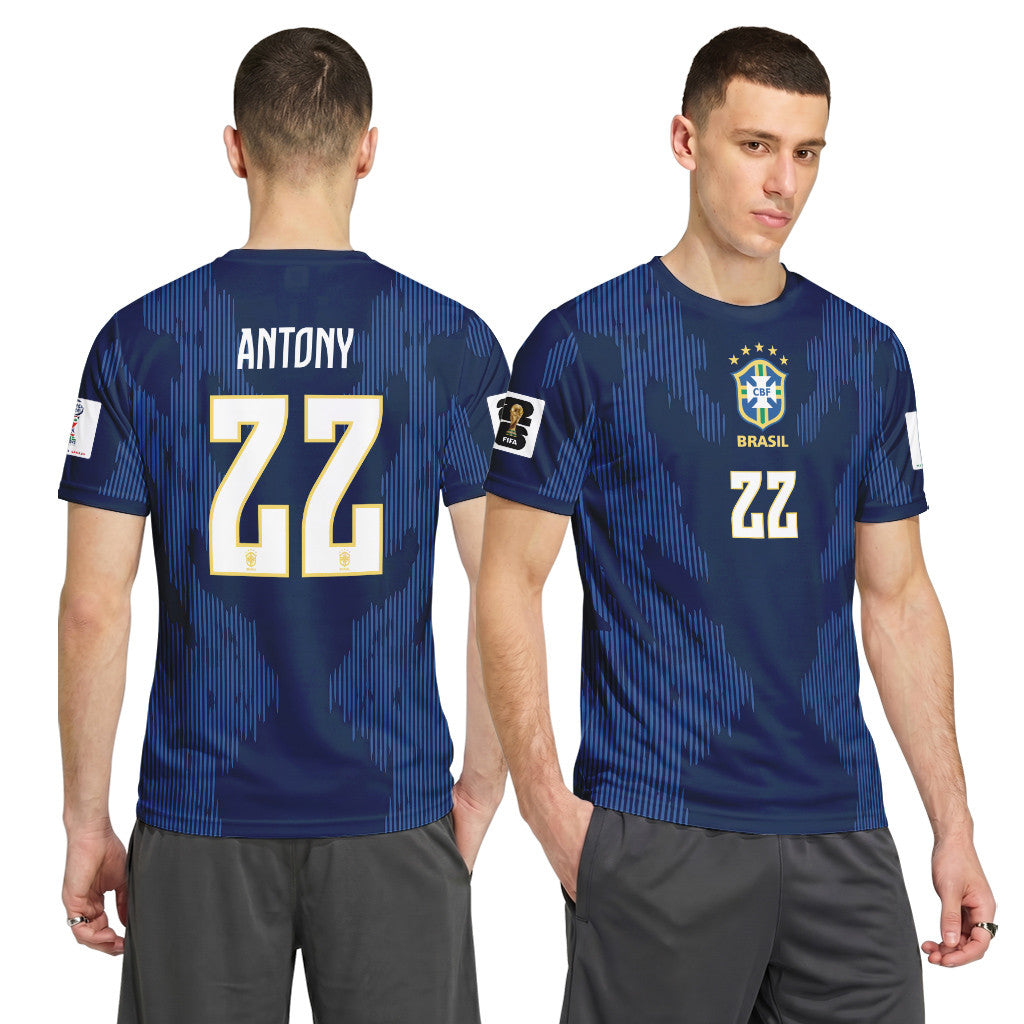 Antony 22 AOP T-Shirt 2026 World Cup Brazil Away