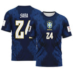 Sara 24 AOP T-Shirt 2026 World Cup Brazil Away
