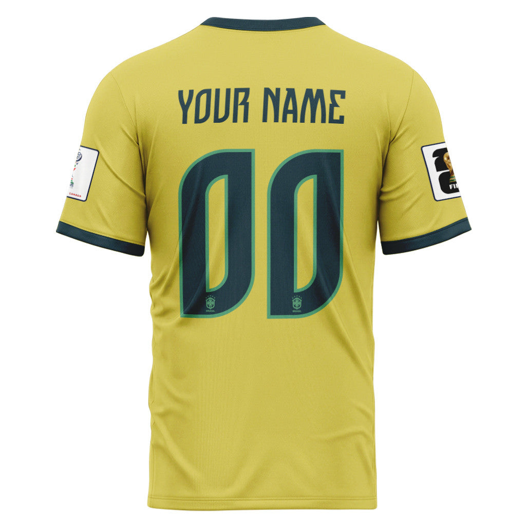 Brazil 2026 World Cup Home Personalized AOP T-Shirt