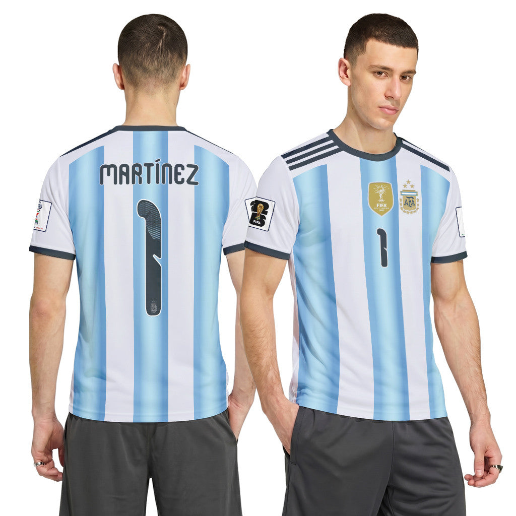 Martinez 1 AOP T-Shirt 2026 World Cup Argentina Home