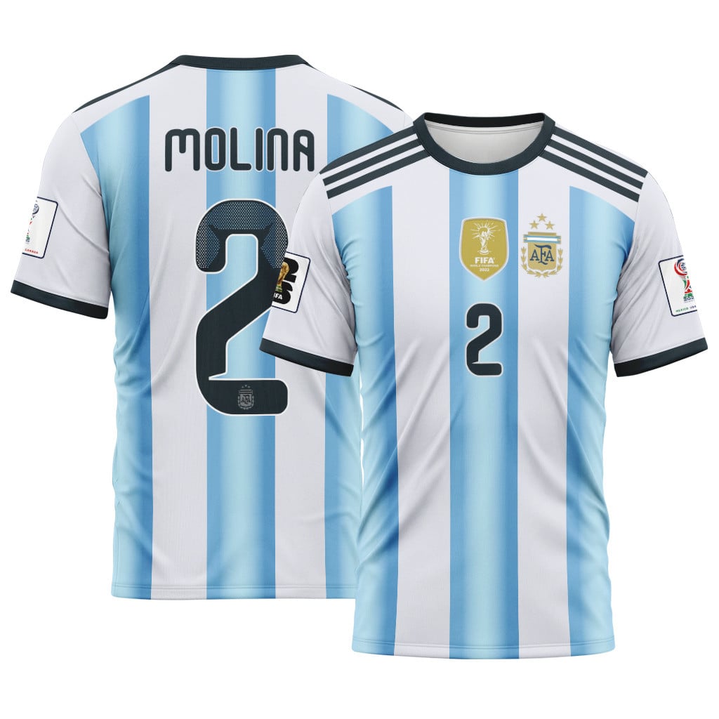 Molina 2 AOP T-Shirt 2026 World Cup Argentina Home