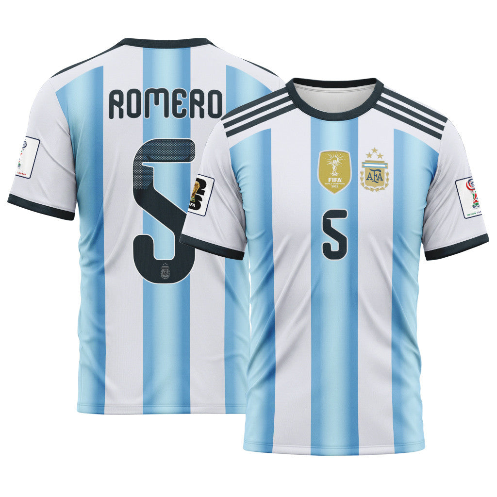 Romero 5 AOP T-Shirt 2026 World Cup Argentina Home
