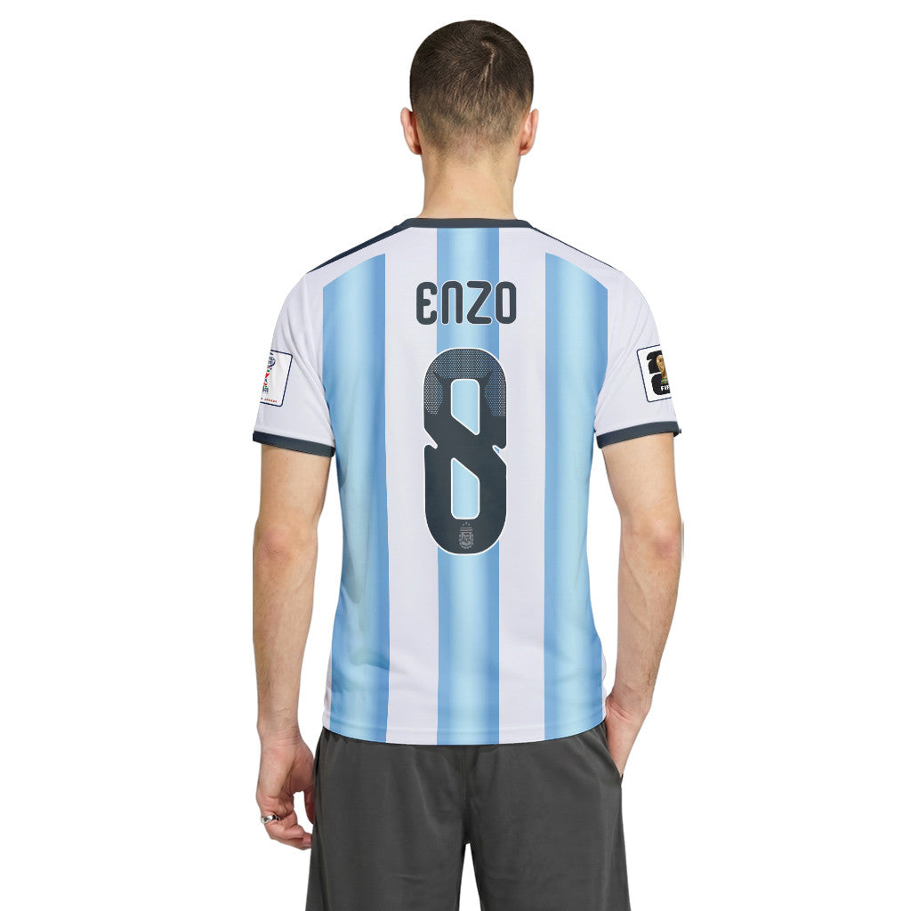 Enzo 8 AOP T-Shirt 2026 World Cup Argentina Home