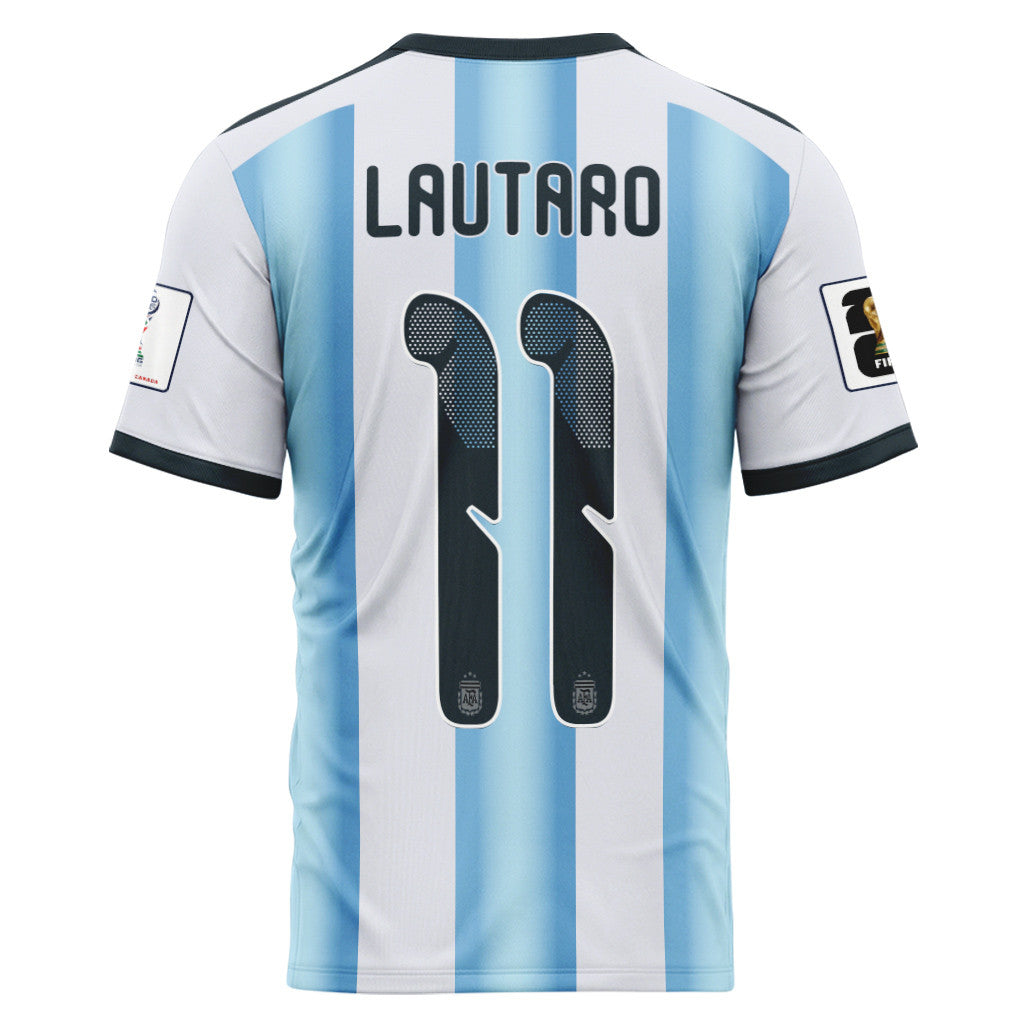 Lautaro 11 AOP T-Shirt 2026 World Cup Argentina Home